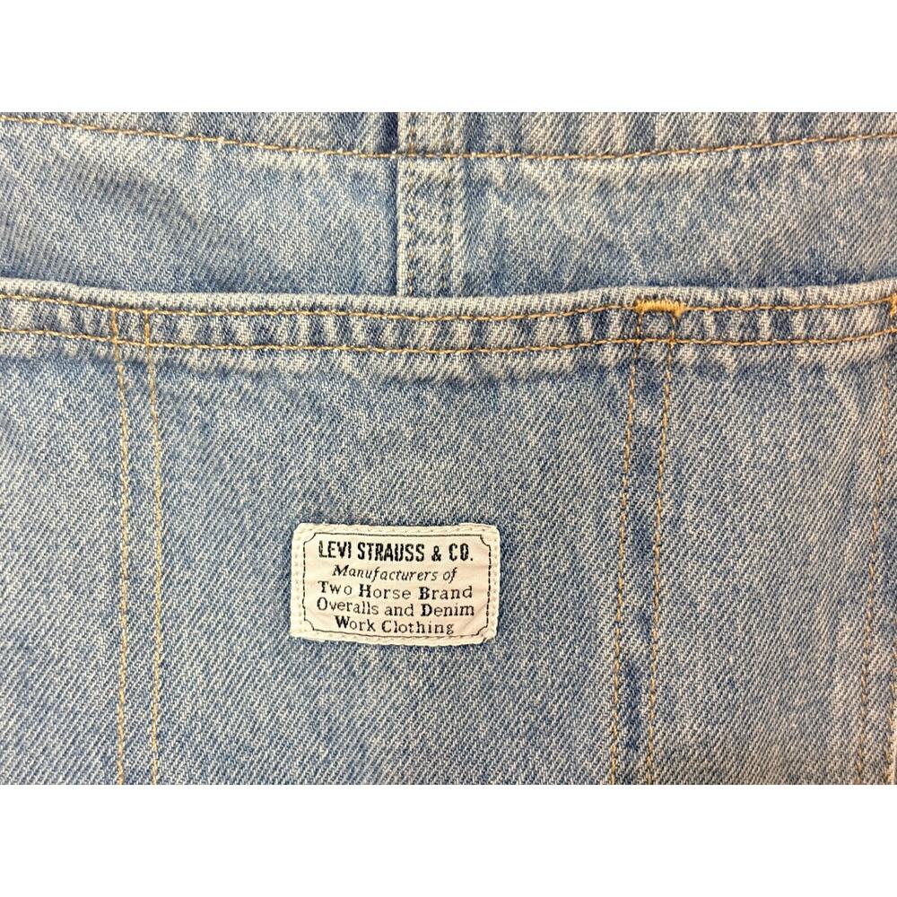Levi’s I Will Shortalls Medium Wash Denim Overalls Shorts Size M - Picture 8 of 14